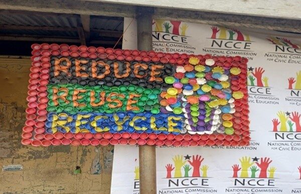 Ending plastic pollution; Fanteakwa NCCE Engages Community