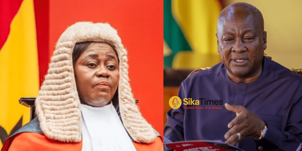 President Mahama Removes Chief Justice Gertrude Torkonoo From Office