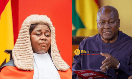 President Mahama Removes Chief Justice Gertrude Torkonoo From Office