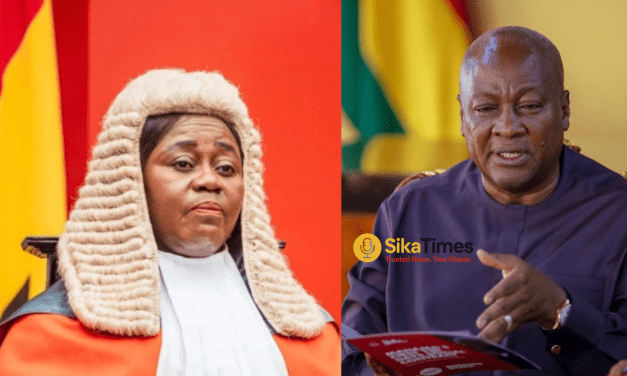 President Mahama Removes Chief Justice Gertrude Torkonoo From Office