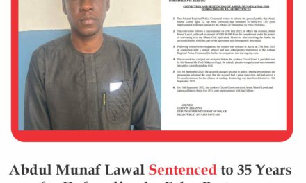 Abdul Munaf Lawal Sentenced to 35 Years for Defrauding by False Pretences