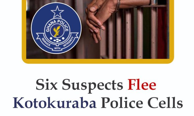 Six Suspects Flee Kotokuraba Police Cells