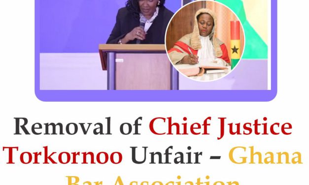 Removal of Chief Justice Torkornoo Unfair – Ghana Bar Association